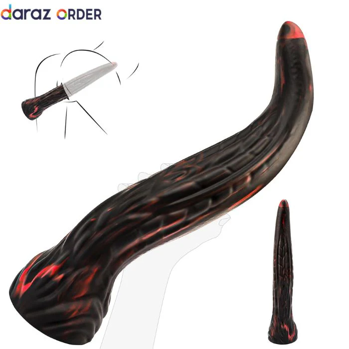 14.5 Silicone Anal Plug Dildo Black In Pakistan