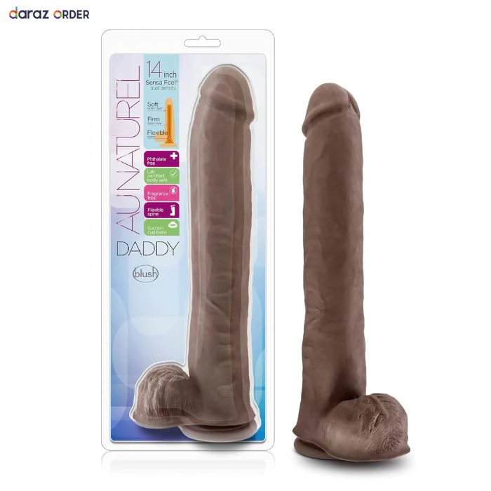 14 Inch Blush Au Naturel Daddy Sex Toy Penis for Women