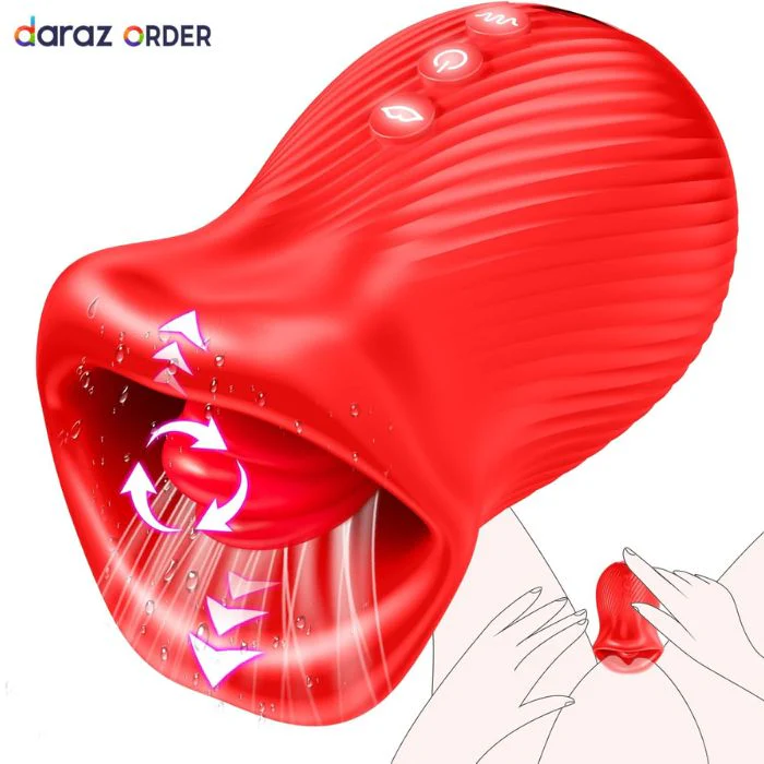 4-in-1 Rose Vibrator - 8 Lick & 10 Modes