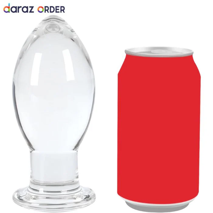 6 Extra Large Crystal Glass Butt Plug