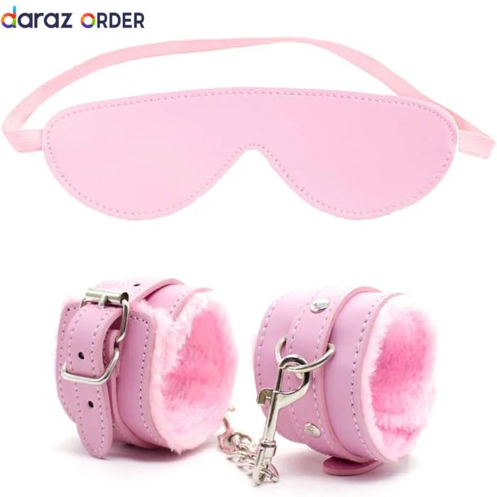 BDSM Handcuffs & Blindfold Set In Pakistan
