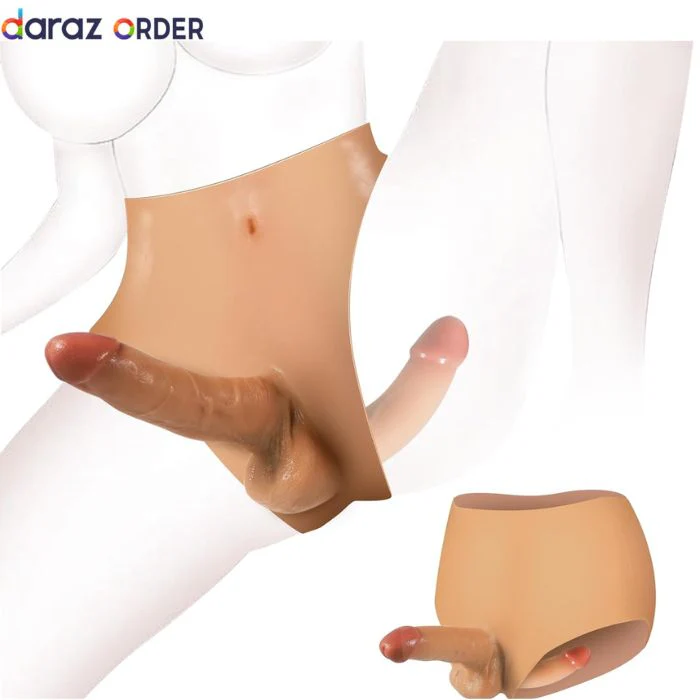 Double Silicone Strap-On with Dual Shafts