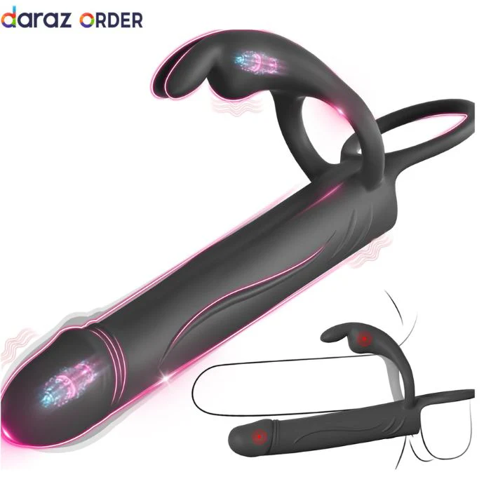 Vibrating Anal Plug with Cock Ring